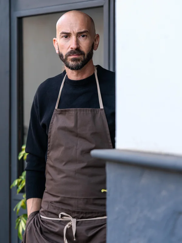 Braulio Simancas a la puerta de El Silbo
